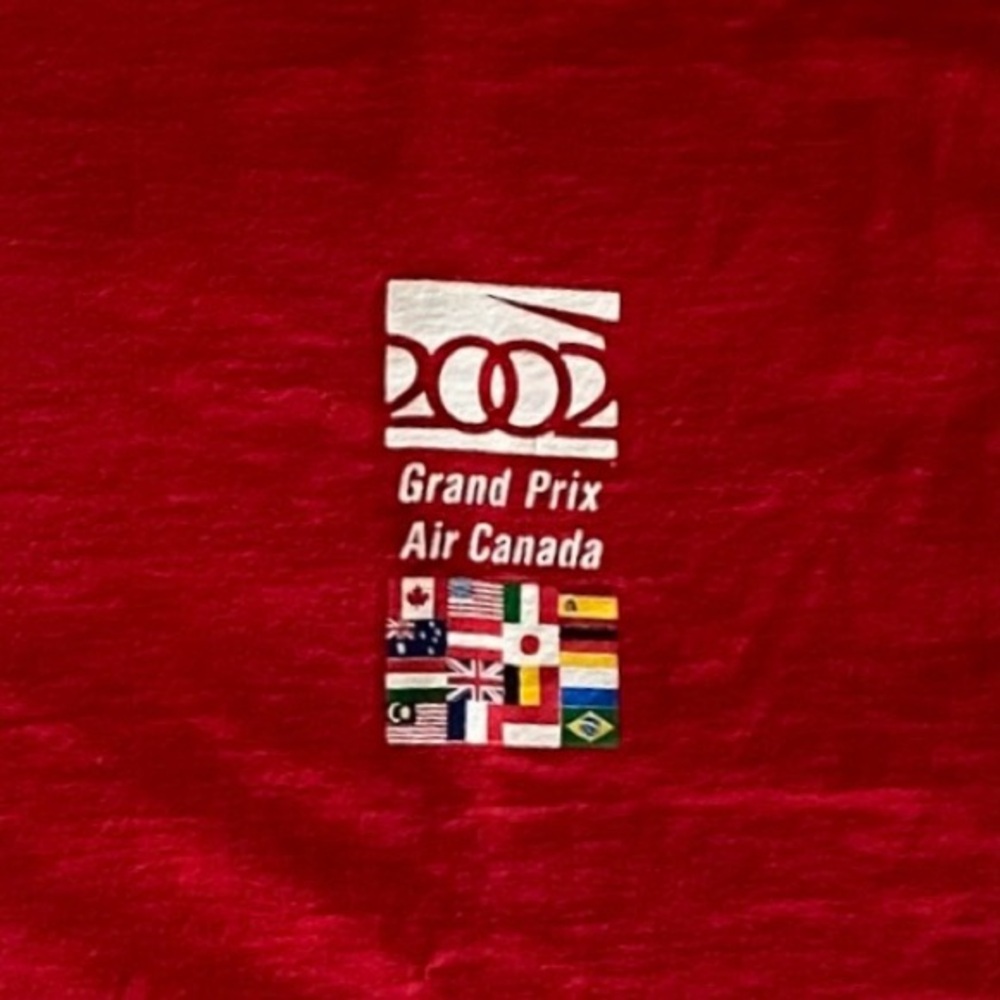 Formula 1 Air Canada 2002 Montreal Grand Prix Tee. Vintage. Like New.